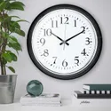 IKEA BRAVUR БРАВУР, настенные часы, низкое напряжение / черный 605.404.73 фото thumb №3