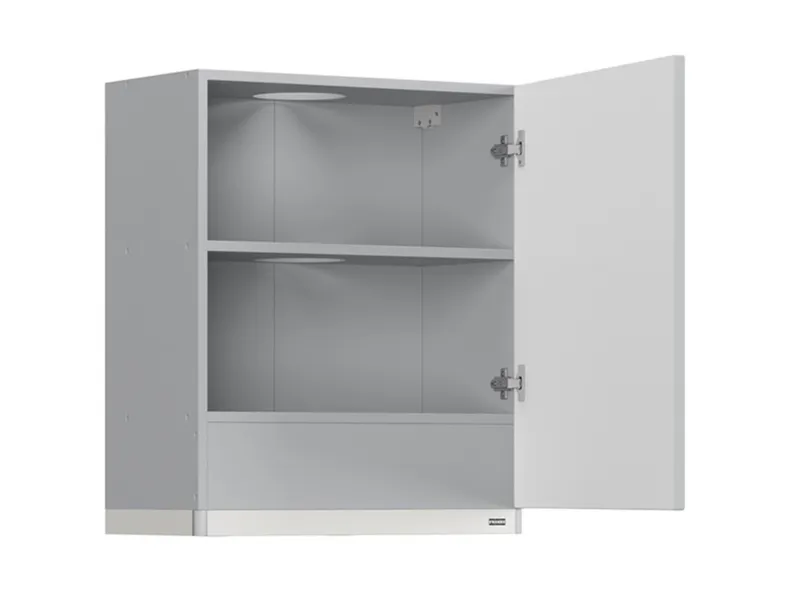 Кухонный шкаф BRW Top Line 60 см с вытяжкой правый серый глянец, серый гранола/серый глянец TV_GOO_60/68_P_FL_BRW-SZG/SP/BI фото №3