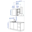 IKEA ENHET ЭНХЕТ, кухня, антрацит / белый, 163x63.5x222 см 693.373.49 фото thumb №3