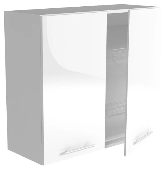 Верхня шафа з сушаркою для посуду HALMAR VENTO GC-80/72 фасад : білий фото №1