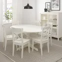 IKEA INGATORP ИНГАТОРП, раздвижной стол, белый, 110 / 155 см 402.170.69 фото thumb №4