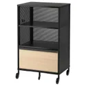 IKEA BEKANT БЕКАНТ, модуль с электронным замком, сетка чёрная, 61x101 см 992.869.61 фото thumb №1