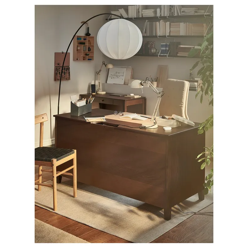 IKEA IDANÄS ИДАНЭС, письменный стол, коричневый, 152x70 см 605.141.53 фото №4