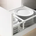 IKEA METOD МЕТОД / MAXIMERA МАКСІМЕРА, підлогова шафа / 2 фронт пан / 2 вис шх, білий / сірий Бодбін, 40x60 см 199.140.07 фото thumb №4