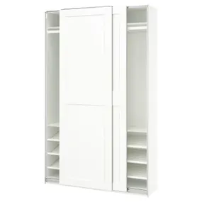 IKEA PAX / GRIMO, шкаф с раздвижными дверями, белый/белый, 150x43x236 см 195.901.40 фото