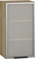 Верхний шкаф-витрина модульная HALMAR VENTO GV-40/72, дуб крафт, левый фото thumb №1