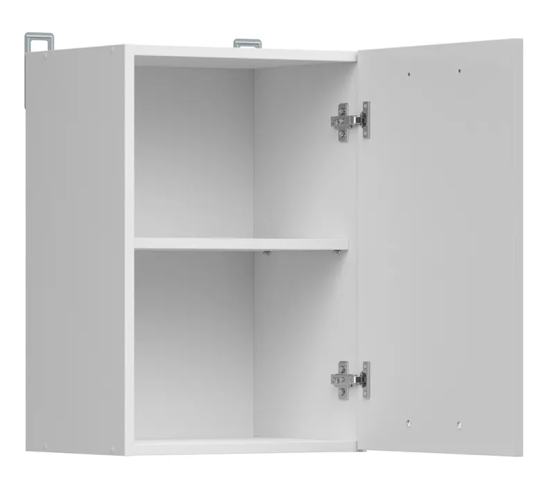 BRW Верхний шкаф для кухни Junona Line 40 см левый/правый светло-серый глянец, светло-серый глянец G1D/40/57_LP-BI/JSZP фото №4