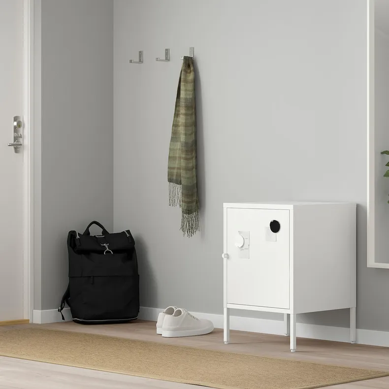 IKEA HÄLLAN ХЭЛЛАН, комбинация для хранения с дверцами, белый, 45x47x67 см 892.913.12 фото №2