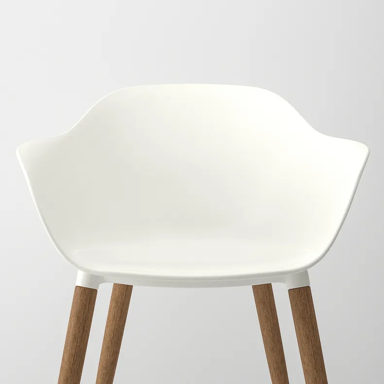 IKEA GRÖNSTA ГРЕНСТА, стілець з підлокітниками, прим / вул, білий 905.578.86 фото №2