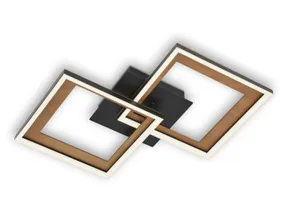 BRW Frame LED 2-позиционный металлический потолочный светильник черный 085516 фото