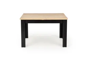 Розкладний стіл HALMAR BAGIO 120-160/80 см дуб артізан/чорний фото