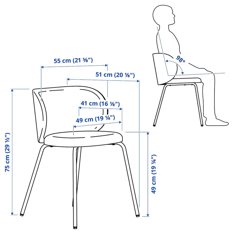 IKEA EKEDALEN ЭКЕДАЛЕН / KRYLBO КРЮЛБО, стол и 4 стула, дуб / тонеруд темно-бежевый, 120 / 180 см 095.363.37 фото №4