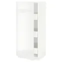 IKEA METOD МЕТОД / MAXIMERA МАКСИМЕРА, высокий шкаф с ящиками, белый / Рингхульт белый, 60x60x140 см 793.647.47 фото thumb №1