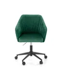Крісло комп'ютерне офісне обертове HALMAR FRESCO, темно-зелений оксамит фото thumb №7