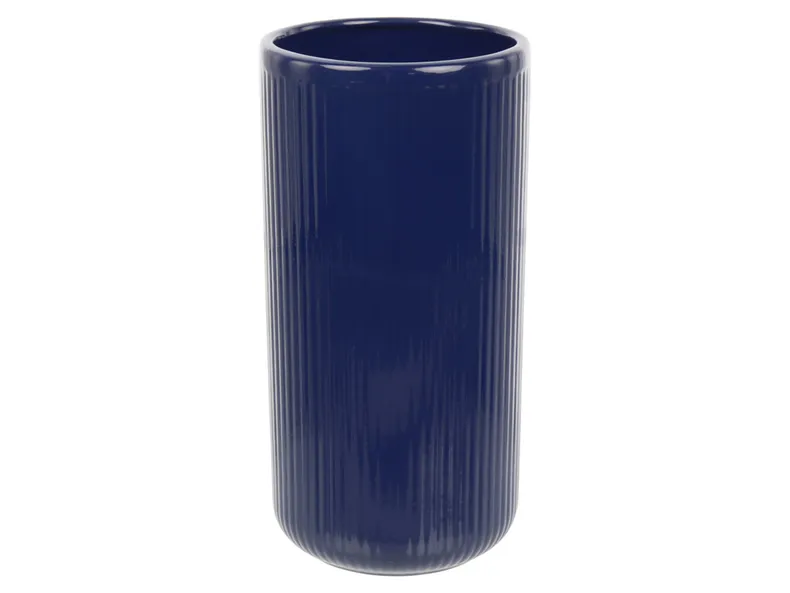 BRW Керамическая цилиндрическая ваза голубого цвета 091704 фото №1