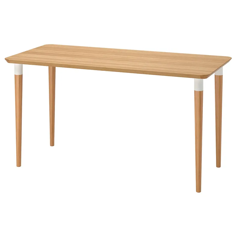 IKEA ANFALLARE АНФАЛЛАРЕ / HILVER ХИЛВЕР, письменный стол, бамбук, 140x65 см 294.177.10 фото №1