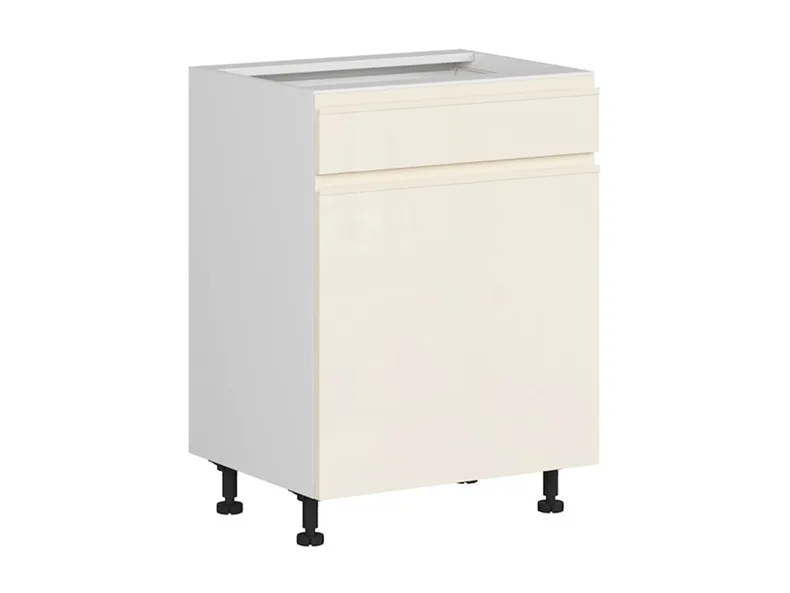 BRW Кухонный шкаф Sole 60 см левосторонний с выдвижным ящиком магнолия глянцевая, альпийский белый/магнолия глянец FH_D1S_60/82_L/SMB-BAL/XRAL0909005 фото №2