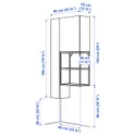 IKEA ENHET ЭНХЕТ, комбинация д / хранения, белый / имит. дуб, 90x32x180 см 395.480.89 фото thumb №6