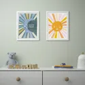 IKEA BILD БІЛЬД, постер, сонце і місяць, 30x40 см 305.367.45 фото thumb №2