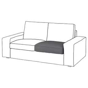 IKEA KIVIK КИВИК, подушка сиденья 2-местного дивана, запасная часть 304.980.17 фото
