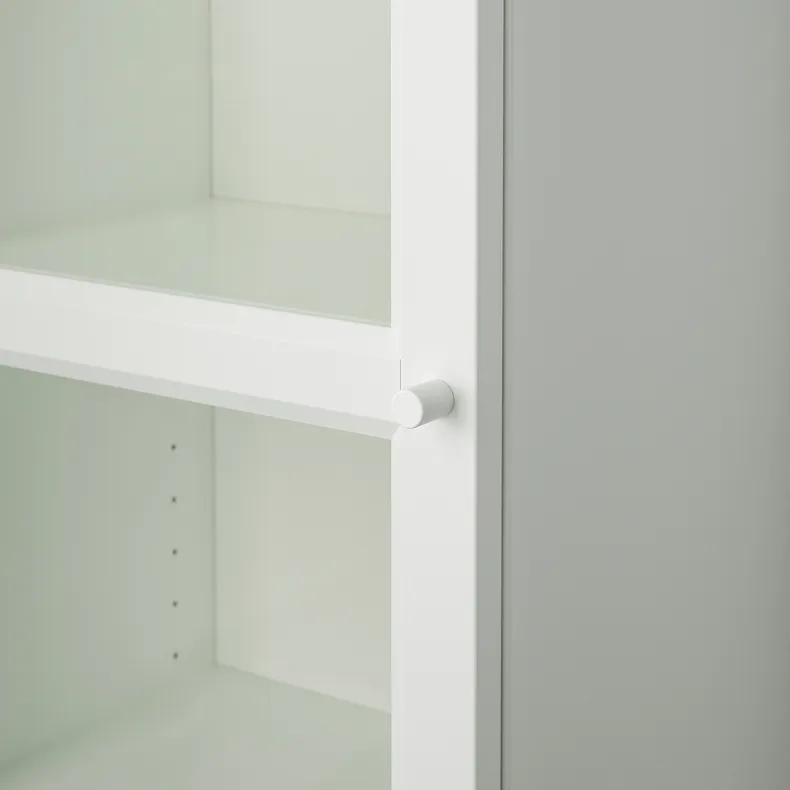 IKEA BILLY БІЛЛІ / OXBERG ОКСБЕРГ, книжкова шафа зі скляними дверцятам, білий/скло, 40x30x202 см 392.873.98 фото №5