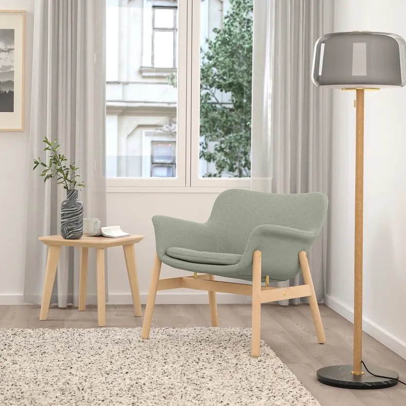 IKEA VEDBO ВЕДБУ, крісло, Гарматний світло-зелений 205.522.22 фото №3