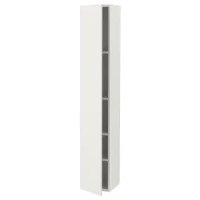 IKEA ENHET ЕНХЕТ, висока шафа 4 полички/дверцята, білий, 30x32x180 см 193.224.92 фото