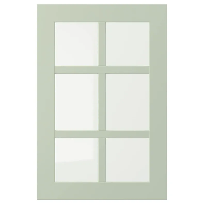 IKEA STENSUND СТЕНСУНД, скляні дверцята, світло-зелений, 40x60 см 305.240.21 фото №1