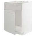 IKEA METOD МЕТОД, шкаф под мойку / дверь / фасад, белый / светло-серый, 60x60 см 694.584.78 фото thumb №1