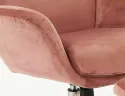 Кресло мягкое с подставкой для ног бархатное SIGNAL NIXON Velvet, Bluvel 52 - античный розовый фото thumb №3