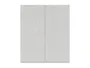 BRW Одиночна кухонна шафа 80 см з висувним ящиком дводверна світло-сірий глянець, альпійський білий/світло-сірий глянець FH_GC_80/95_L/P-BAL/XRAL7047 фото