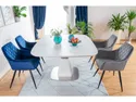 Кухонный стул SIGNAL LINEA Velvet, Bluvel 86 - темно-синий фото thumb №4