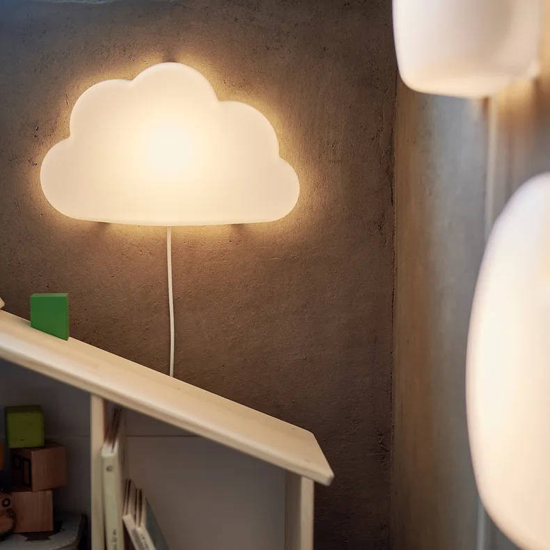 IKEA UPPLYST УППЛИСТ, бра, светодиодный, белое облако 304.245.16 фото №1