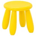 IKEA MAMMUT МАММУТ, табурет детский, внутренний / наружный / желтый 203.823.24 фото thumb №1