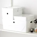 IKEA KUGGIS КУГГІС, коробка з кришкою, білий, 37x54x21 см 895.612.00 фото thumb №7
