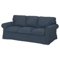 IKEA EKTORP ЕКТОРП, чохол для 3-місного дивана, КІЛАНДА темно-синій 105.652.15 фото thumb №2