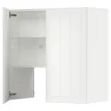 IKEA METOD МЕТОД, настінн шаф д / витяжки з полиц / дверц, білий / стенсундський білий, 80x80 см 895.043.56 фото thumb №1