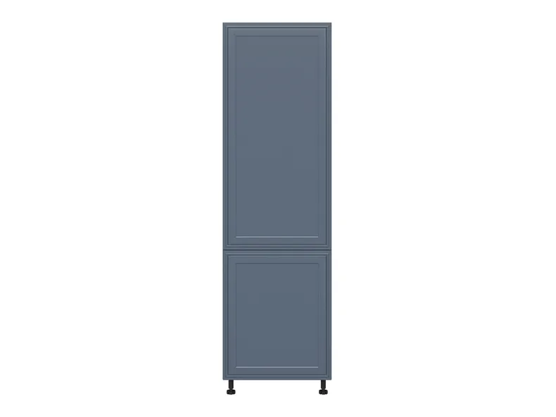 Шафа кухонна для вбудованого холодильника BRW Verdi 60 см ліва містик матова, чорний/таємничий матовий FL_DL_60/207_L/L-CA/MIM фото №1