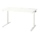 IKEA MITTZON МИТТЗОН, письменный стол, белый, 140x80 см 595.281.13 фото thumb №1