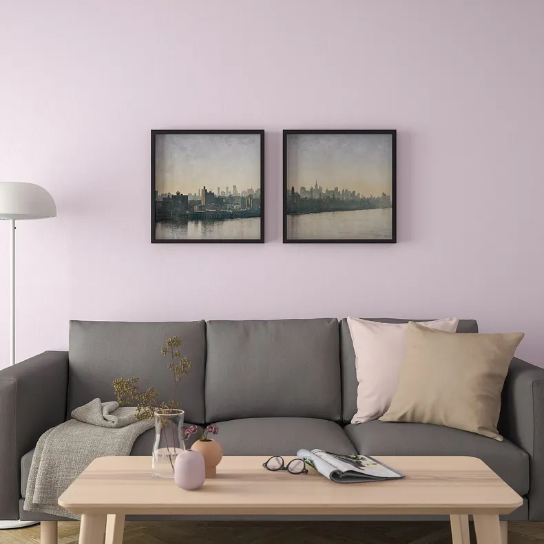 IKEA BILD БИЛЬД, постер, серебряный туман, 50x50 см 004.424.18 фото №3