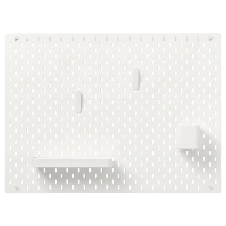 IKEA SKÅDIS СКОДИС, настенная панель, комбинация, белый, 76x56 см 092.846.69 фото №2