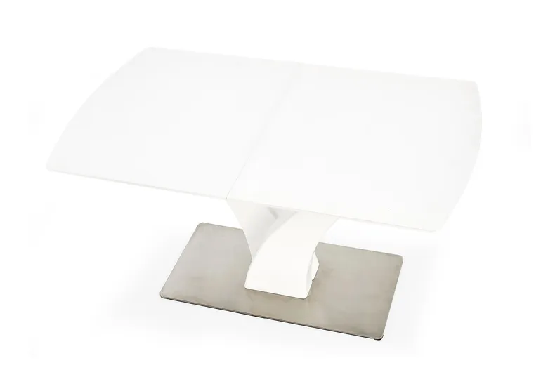 Обідній стіл розкладний HALMAR PALERMO 140-180x80 см, білий матовий фото №13