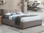 Ліжко двоспальне оксамитове SIGNAL MAISON, 160x200 см Bluvel 40 - бежевий фото