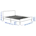IKEA SLATTUM СЛАТТУМ, каркас ліжка з оббивкою, Віссл темно-сірий, 160x200 см 405.712.48 фото thumb №7
