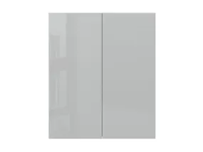 Кухонна шафа BRW Top Line 80 см із зливним бачком дводверна глянцевий сірий, гренола сірий / глянцевий сірий TV_GC_80/95_L/P-SZG/SP фото