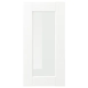 IKEA ENKÖPING ЕНКЕПІНГ, скляні дверцята, імітація білого дерева, 30x60 см 205.057.87 фото