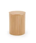 Журнальный столик деревянный круглый HALMAR WOODY, 80x80 см, натуральный фото thumb №10