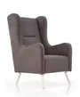 Мягкое кресло HALMAR CHESTER, серый фото