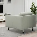 IKEA LANDSKRONA ЛАНДСКРУНА, крісло, Гарматний світло-зелений / дерев'яний / чорний 494.441.90 фото thumb №3