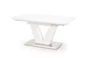 Кухонний стіл HALMAR MISTRAL 160-220x90 см, глянцевий білий фото thumb №2
